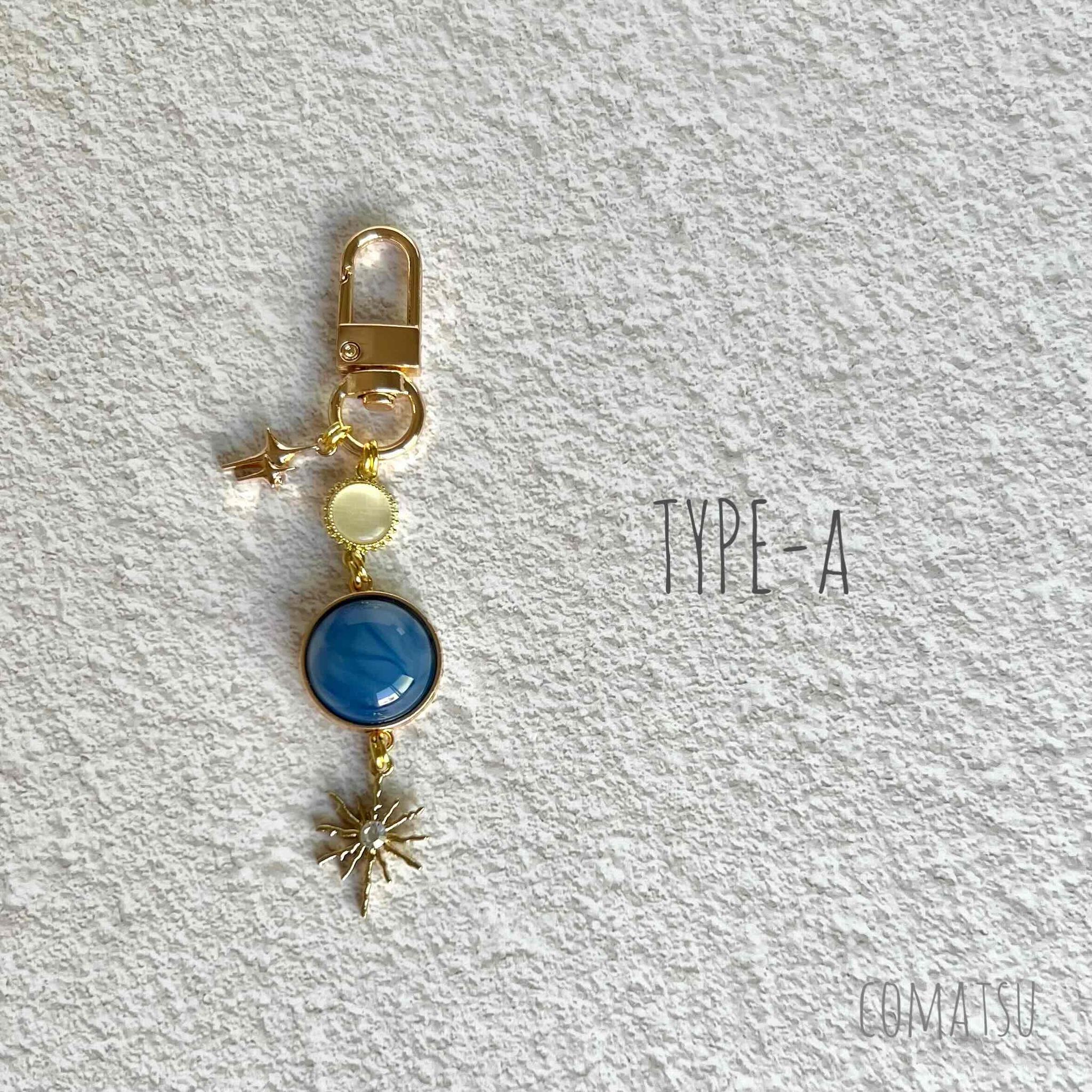 惑星チャームストラップ付きスマホケース スマホストラップ付きカバー | 4枚目